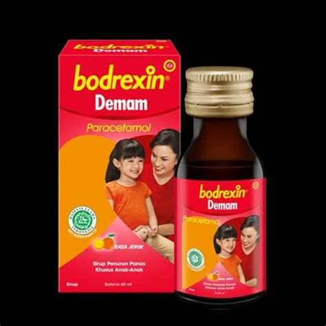 Jual K24 MANUKAN BODREXIN DEMAM SIRUP RASA JERUK 60 ML Per Botol