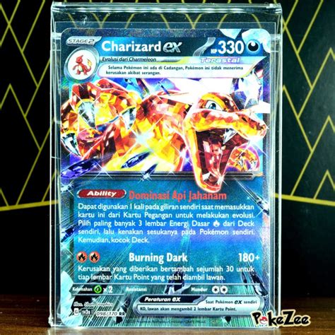 Jual Charizard Ex Rr 098170 Sv3s Kartu Pokemon Tcg Indonesia Kilau Hitam Kota Depok Pokezee