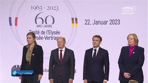 Video Frankreich und Deutschland feiern 60 Jahrestag des Élysée