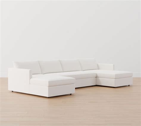 Union Upholstered U-Shaped Chaise Sectional | Pottery Barn