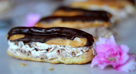 [paris Flair And An Eclair] Caramel Eclairs With A Nutella Mascarpone Swirl Caprisserie