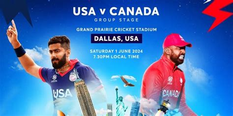 USA Vs CAN 1st Match Pitch Report Playing 11 And Live Streaming