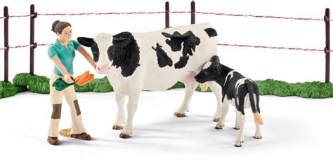 Schleich Zestaw do dojenia krów z akces SLH41428 SLH41428 GUGU Zabawki