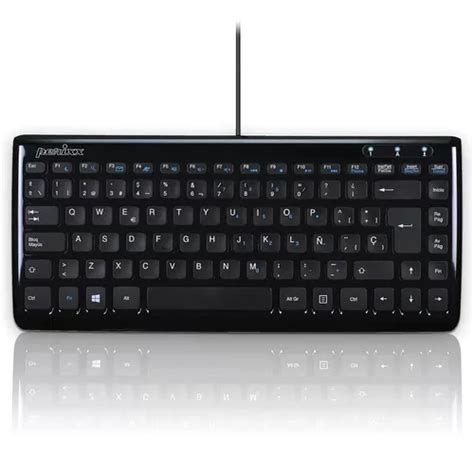 Teclado Con Cable Usb Perixx Periboard 407 Espanol Negro