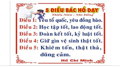 5 điều Bác Hồ dạy thiếu nhi, nhi đồng