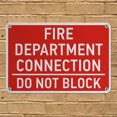 Fire Department Connection Sign - Get 10% Off Now