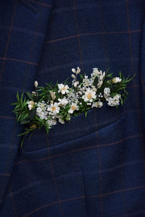 Rustic Pocket Boutonniere Woodland Dried Boutonniere Vintage Or