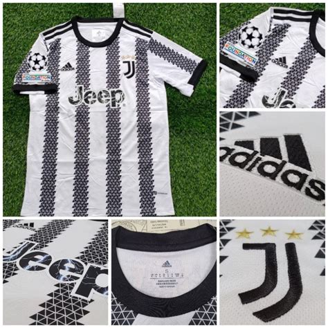 Jual JERSEY BOLA JUVENTUSS HOME 2022 2023 FULL PATCH UCL SERIA GRADE