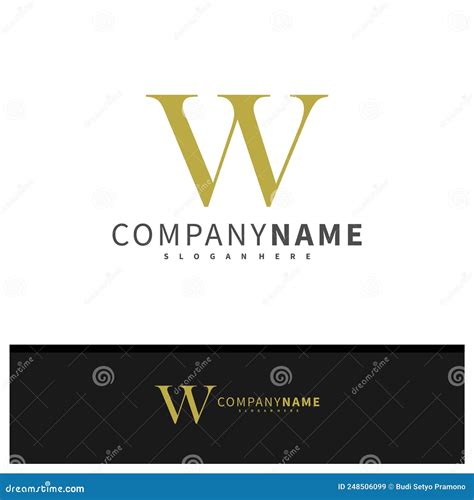 Letter W Logo Design Vector Creative W Logo Concepts Template