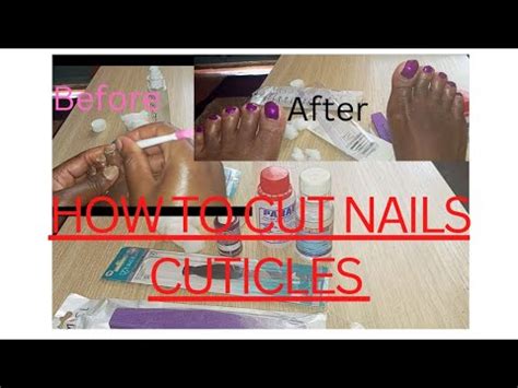 Step By Step How To Cut Nails Cuticles At Home Youtube