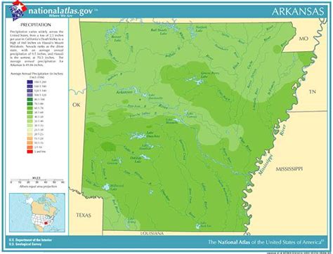 Arkansas Annual Rainfall, Severe Weather and Climate Data