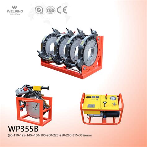 DN 90 355mm PE Pipe Hot Melt HDPE PVDF Hydraulic Butt Fusion Welding