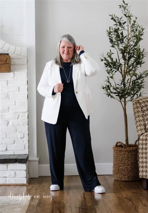 How To Wear Wide Leg Pants With Sneakers For Plus Size Women Over 50