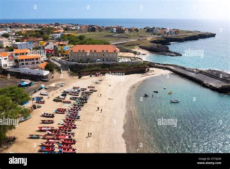 Aerial View Of Tarrafal Beach In Santiago Island In Cape Verde Cabo