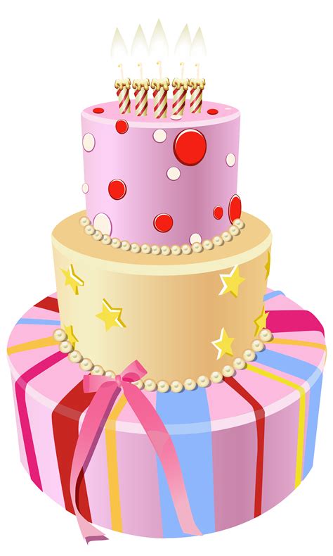 Pink Birthday Cake Png