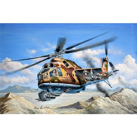 1/48 Mil Mi-24A Hind-B Attack Helicopter Trumpeter 05828