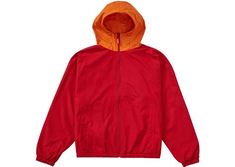 Supreme Lightweight Nylon Hooded Jacket Red Mens Ss23 Us