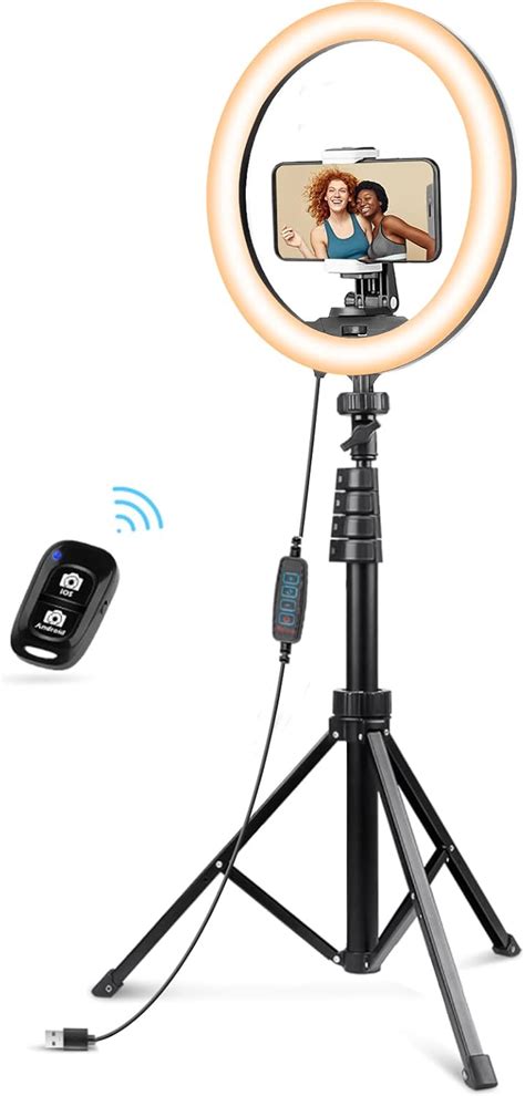 Amazon Ubeesize Ring Light With Selfie Stick Tripod Led