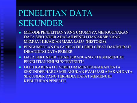 Sumber Data Primer Dan Sekunder Pdf Pertemuan Metode Pengumpulan