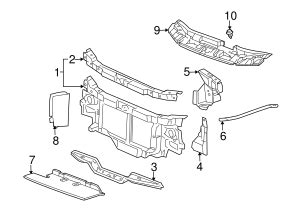 Gm Radiator Air Upper Baffle Gmpartsdirect