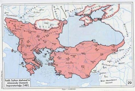 Fatih sultan Mehmet ölmeden önce osmanlı İmparatorluğu 1481 Mappe