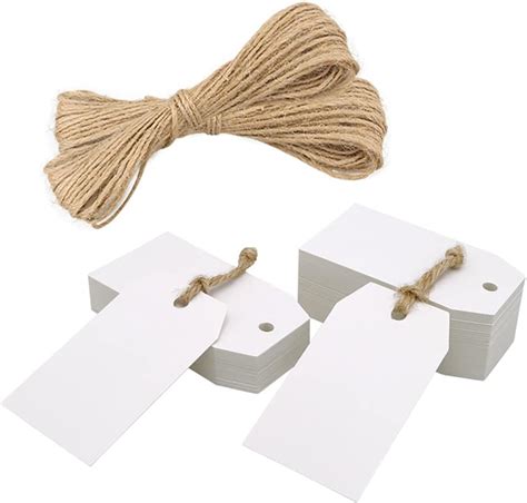 Jijacraft Tiquettes Papier Kraft Etiquette Cadeaux X Cm Pi Ces