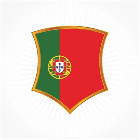 Vector De Bandera De Portugal Con Marco De Escudo 3207090 Vector En Vecteezy