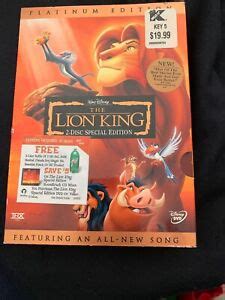 Walt Disney The Lion King Platinum Edition Ebay