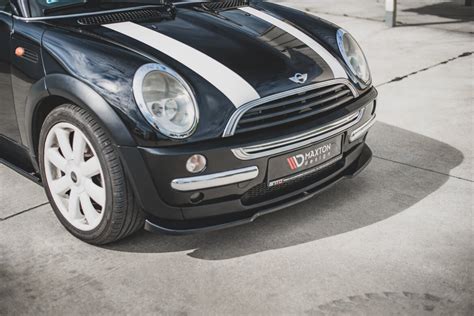 Cup Spoilerlippe Front Ansatz Für Mini Cooper One R50 Schwarz Hochg 199 00