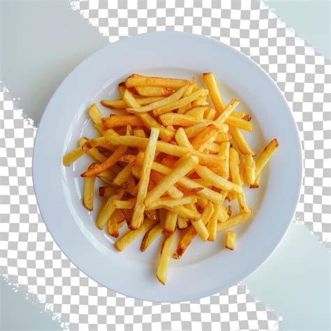plate  french fries    table premium ai generated psd