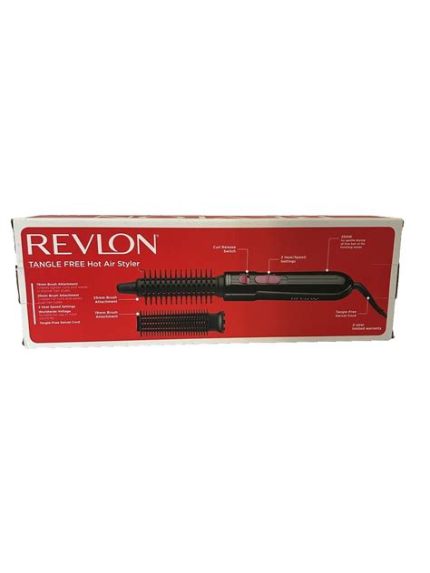 Revlon Tangle Free Hot Air Styler Drying Styling Curling Brush