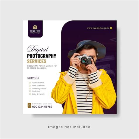 Premium Vector Vector Photography Web Banner Ad Or Social Media