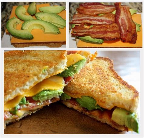 Myfridgefood Bacon Avocado Grilled Cheese