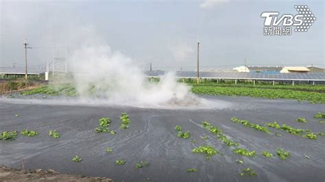 萬丹泥火山今年3度噴發！滾燙黑土吞紅豆田 農民心血泡湯 Tvbs Line Today