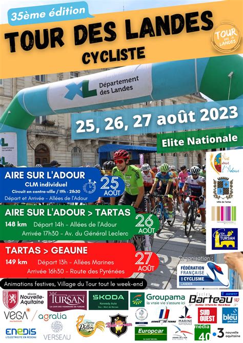 Sud Gironde Cyclisme Les Engag S Du Tour Des Landes