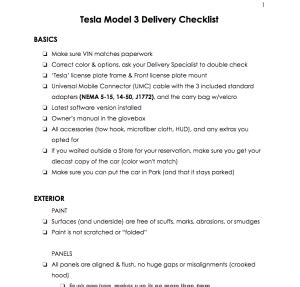 What To Check For When Picking Up Your Tesla Model On Delivery Day