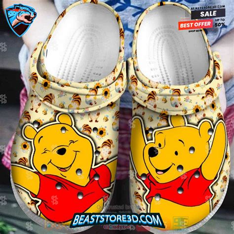 Winnie The Pooh Cartoon Movie Crocs Crocband Shoes Beaststore3d