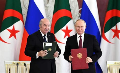 LAlgérie et la Russie signent une déclaration de partenariat