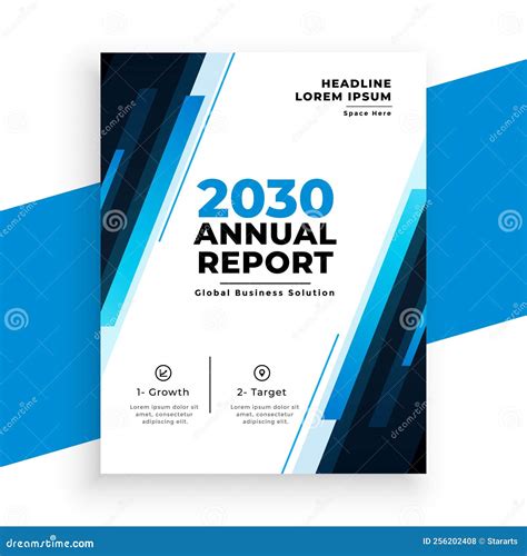 Business Brochure Flyer Presentation Modern Blue Template Design Vector Stock Vector