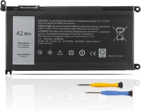 WDX0R WDXOR Replacement Laptop Battery For Dell Inspiron 13 15 5000