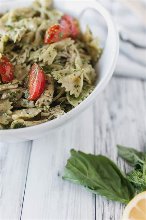 Lemony Mint Pesto Pasta Salad Megs Everyday Indulgence