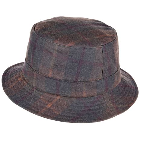 British Waxed Cotton Bucket Hat Quality Tartan Wax Water Etsy