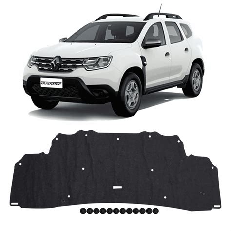 Forro Manta Capô Renault Duster 2019 a 2023 Autoadesivo Presilhas