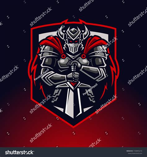 Modern Professional Evil Knight Logo Design Stock Vector (Royalty Free ...