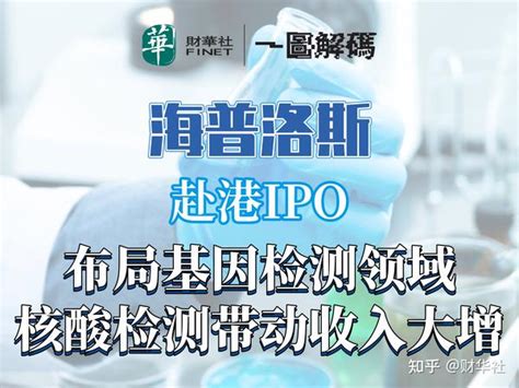 一图解码：海普洛斯赴港ipo 布局基因检测领域 核酸检测带动收入大增 知乎