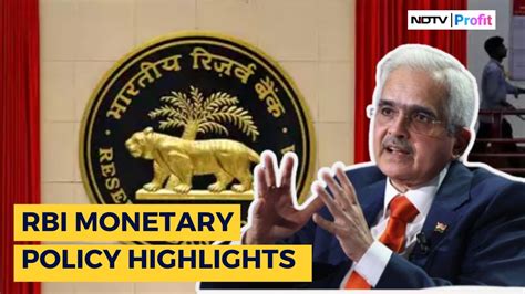 Rbi Monetary Policy Highlights Repo Rate Unchanged Gdp Growth For