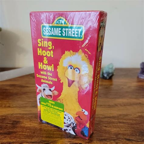 Sealed Sesame Street Sing Hoot Howl Vhs Video Vcr Tape Rare Elmo Songs