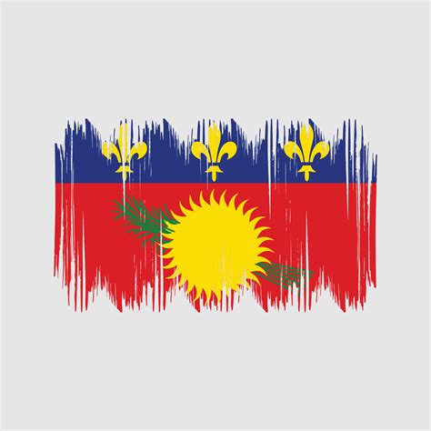 Guadeloupe Flag Bush Strokes. National Flag 11080797 Vector Art at Vecteezy