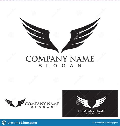 Wing Bird Logo Template Vector Stock Vector Illustration Of Vector