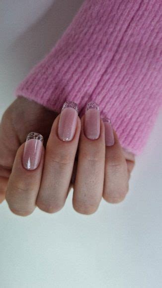 French Glass Nails That Re Sophisticated And Understated Shattered Glass